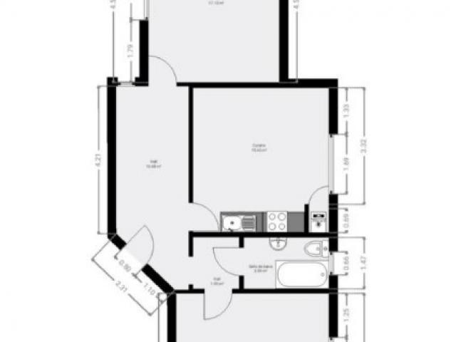 VENDU ! Spa (centre) - Appartement 1 chambre 2ème étage - rue du Waux-Hall 12 - 119.500 €